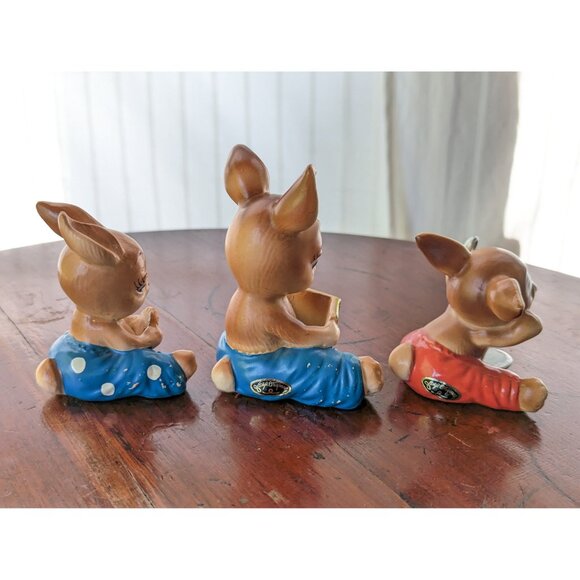 CHOOSE Vintage Josef Originals bunny figurine, bunny hutch series brown rabbit - Picture 8 of 9
